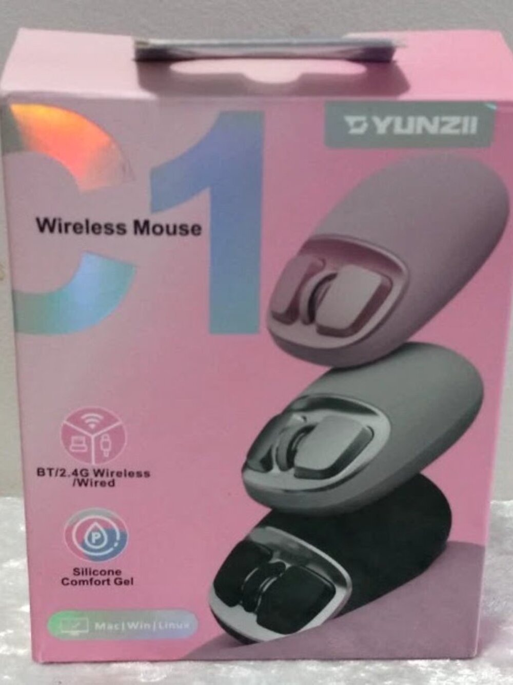 YUNZII C1 Wireless Mouse Black